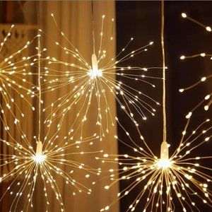 LED Curtain String Light Ball with Santa Claus and Snow in Xmas Tree Christmas D